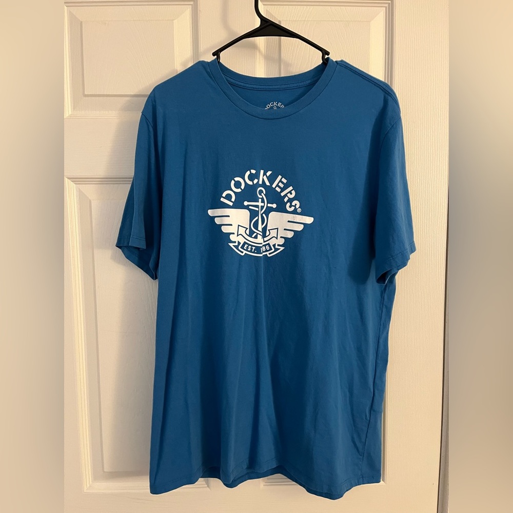 Dockers Blue/White Anchor Short Sleeve T-Shirt